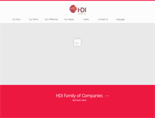 Tablet Screenshot of hdi.com